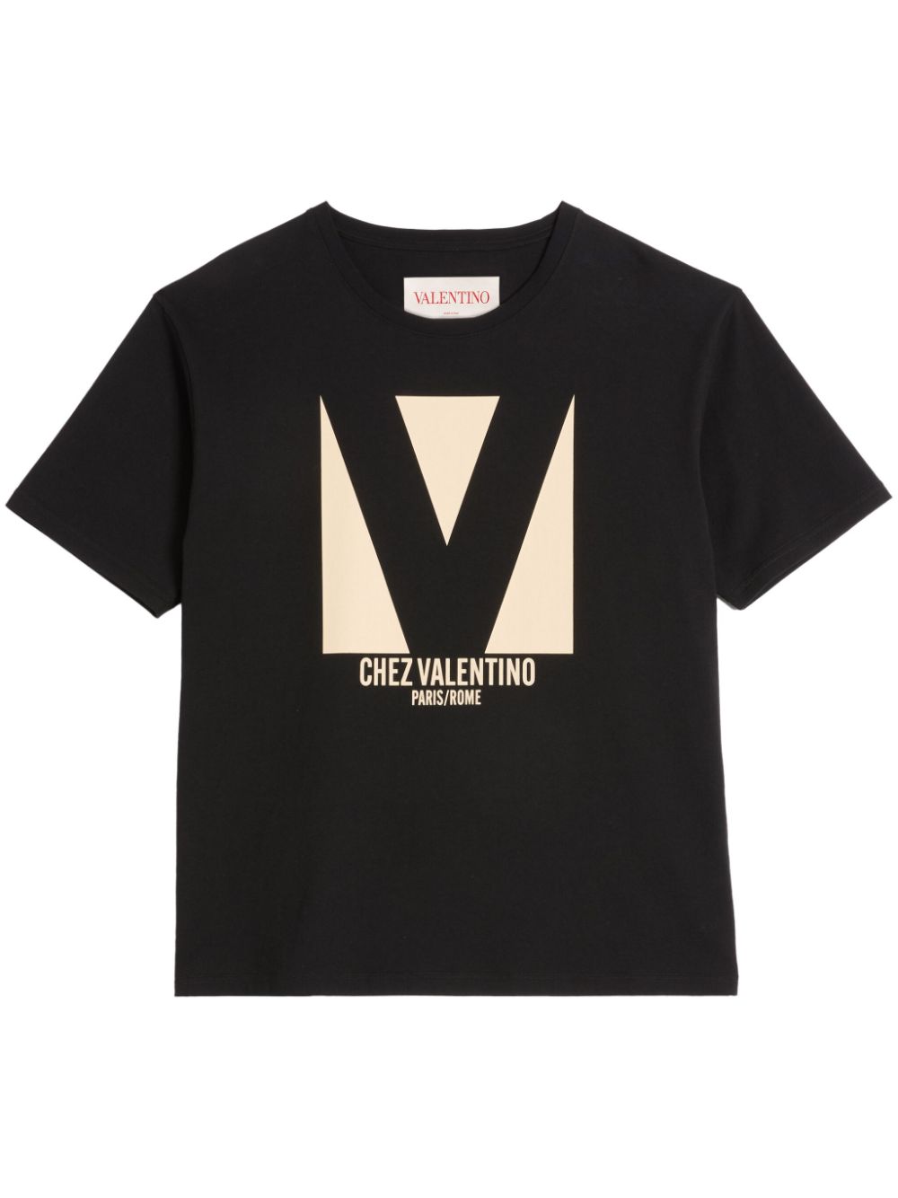 Valentino Garavani Chez Valentino-print T-shirt - Black von Valentino Garavani