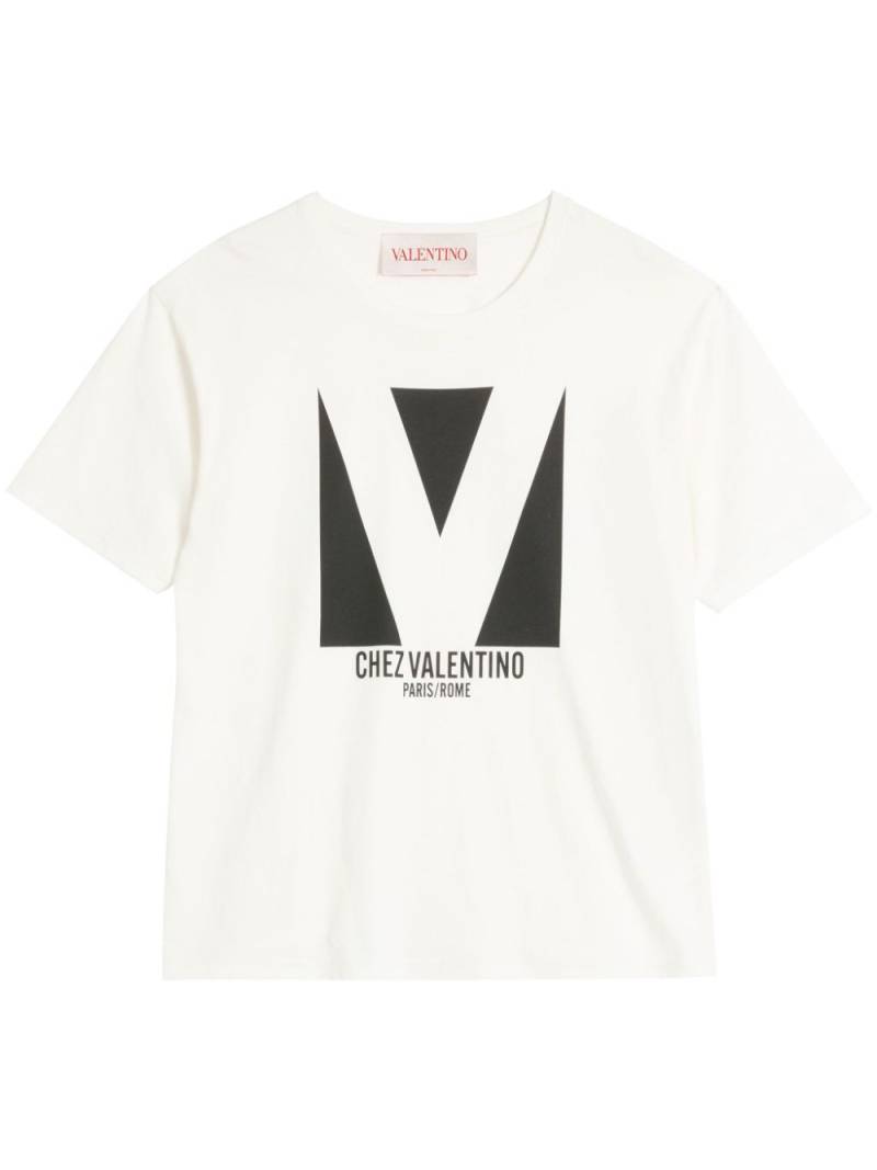 Valentino Garavani Chez Valentino-print T-shirt - White von Valentino Garavani