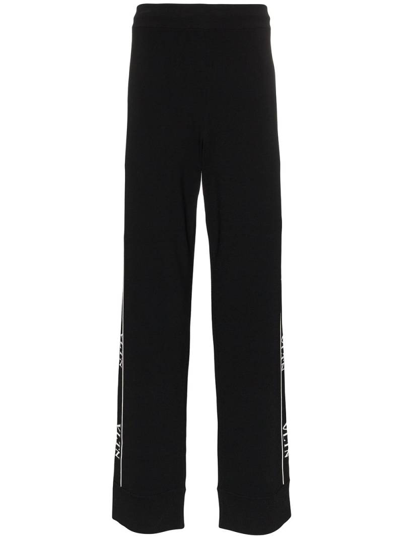 Valentino Garavani logo-tape track pants - Black von Valentino Garavani