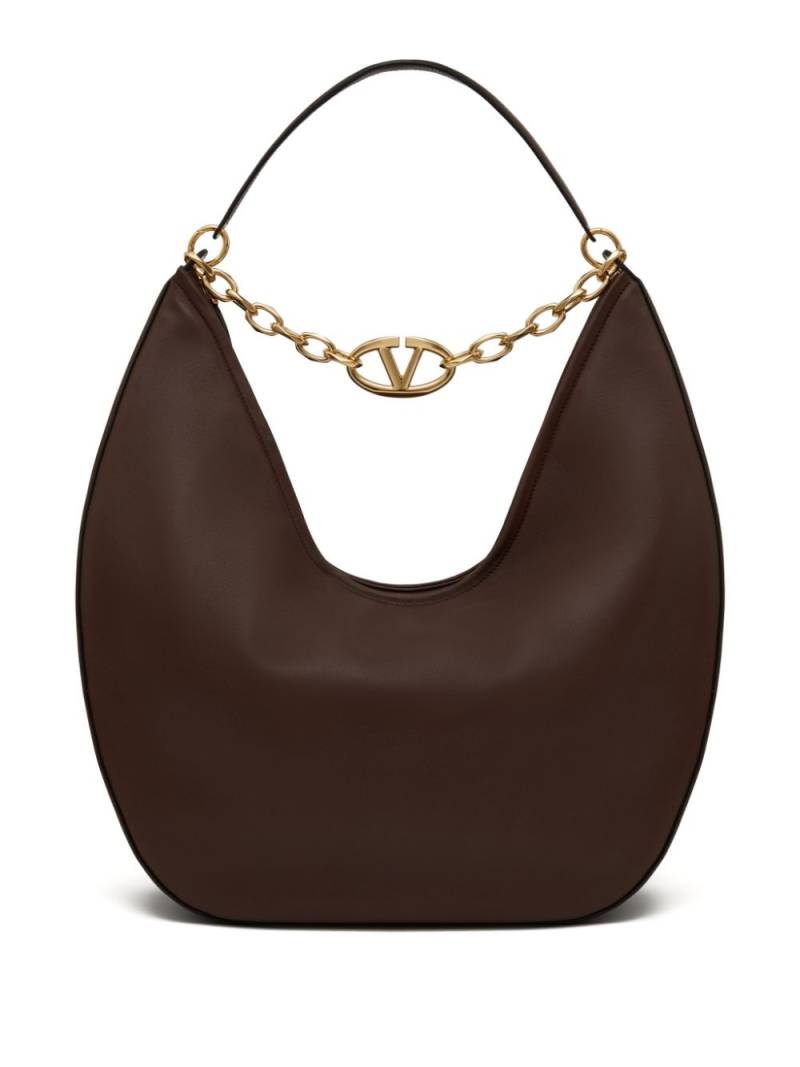 Valentino Garavani maxi VLogo Moon shoulder bag - Brown von Valentino Garavani