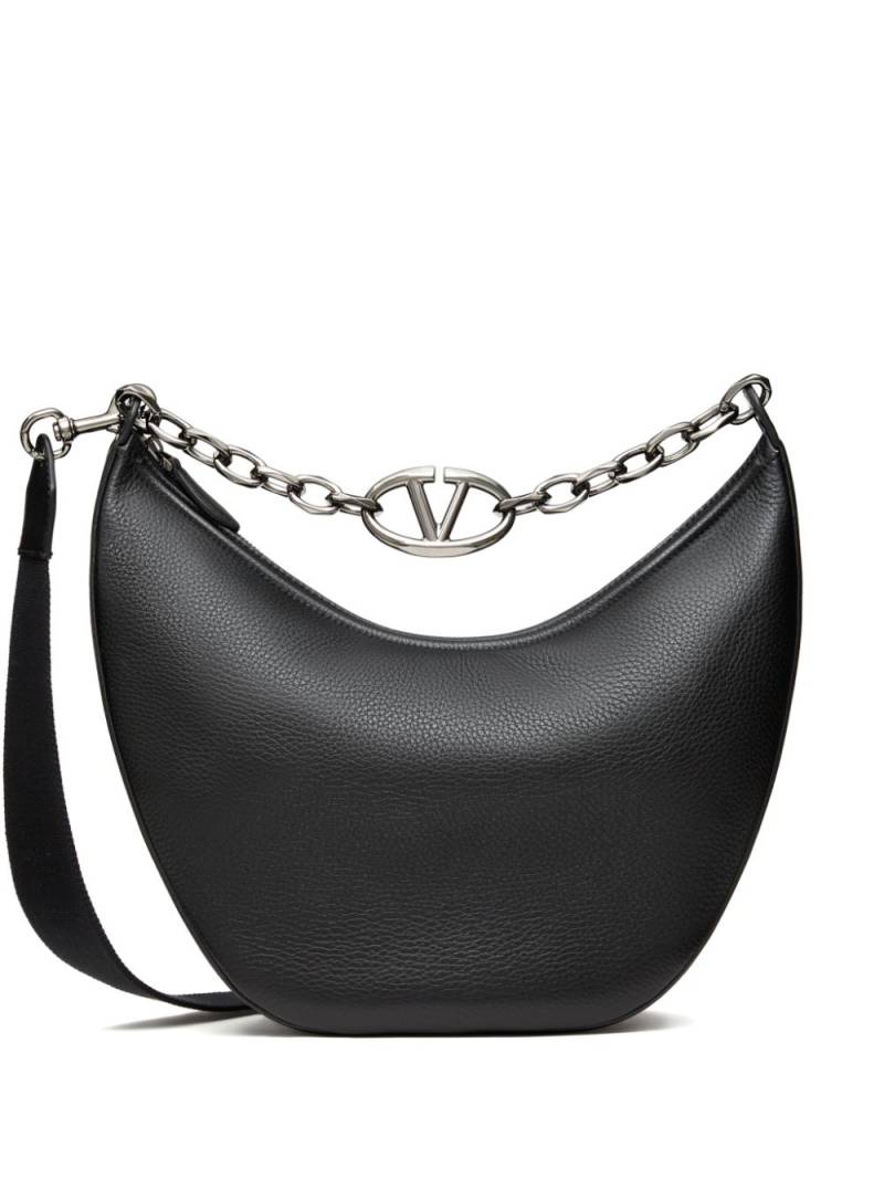 Valentino Garavani medium VLogo Moon shoulder bag - Black von Valentino Garavani