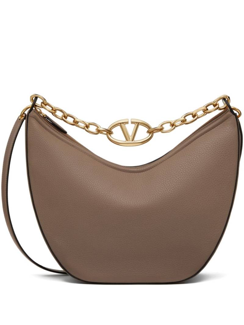 Valentino Garavani medium VLogo Moon shoulder bag - Brown von Valentino Garavani