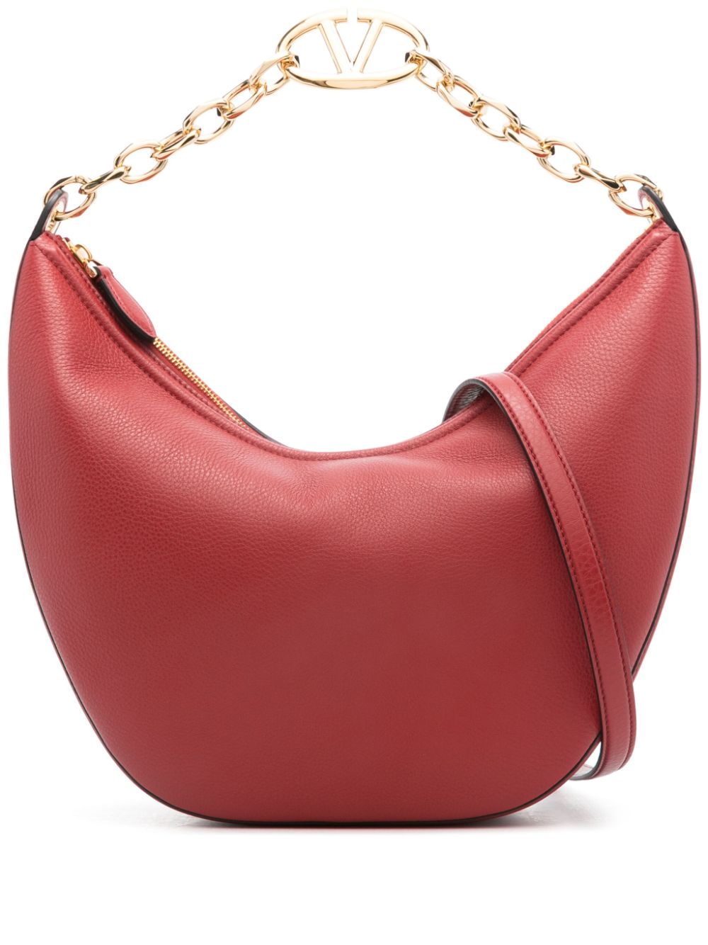 Valentino Garavani medium VLogo Moon shoulder bag - Red von Valentino Garavani