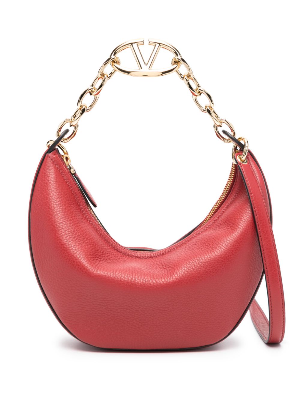 Valentino Garavani medium VLogo Moon shoulder bag - Red von Valentino Garavani