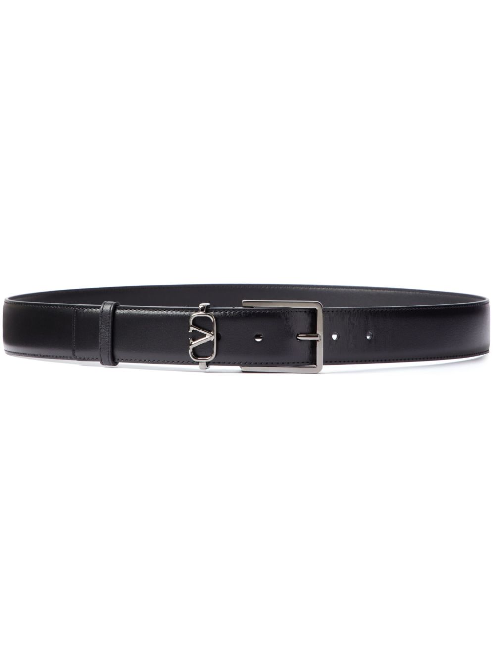 Valentino Garavani mini VLogo Signature 35mm reversible belt - Black von Valentino Garavani