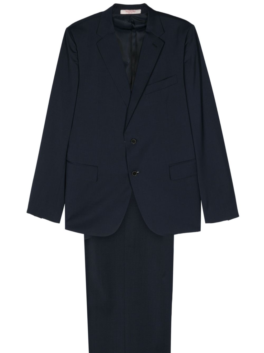 Valentino Garavani mini-check single-breasted suit - Blue von Valentino Garavani