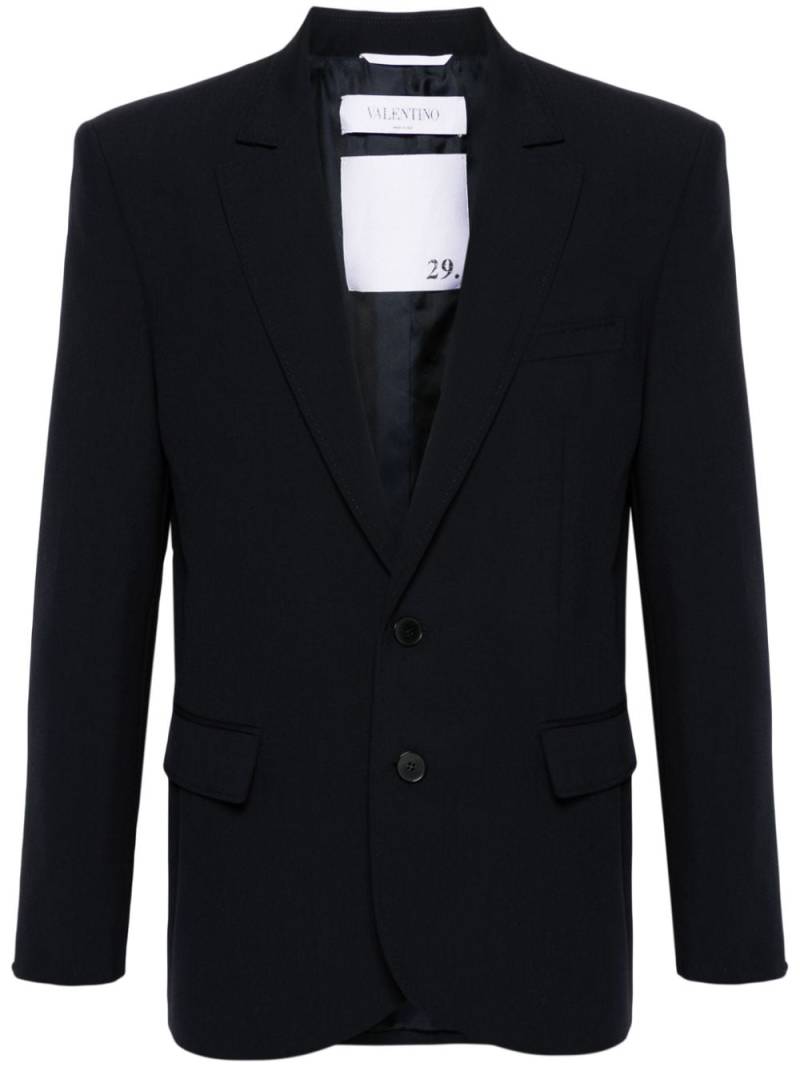 Valentino Garavani notched-lapels single-breasted blazer - Blue von Valentino Garavani