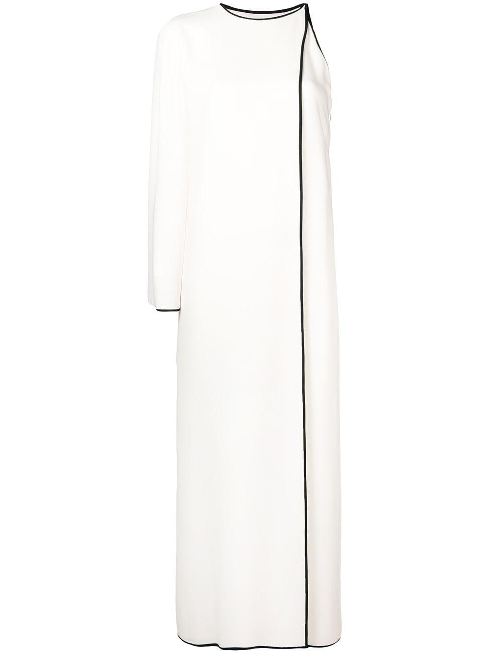 Valentino Garavani one sleeve long dress - White von Valentino Garavani