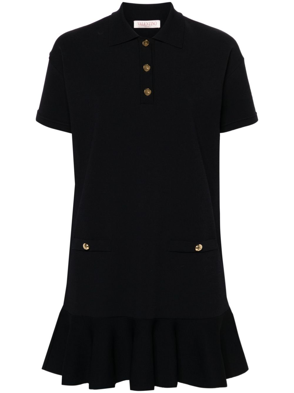 Valentino Garavani peplum-hem polo shirtdress - Blue von Valentino Garavani