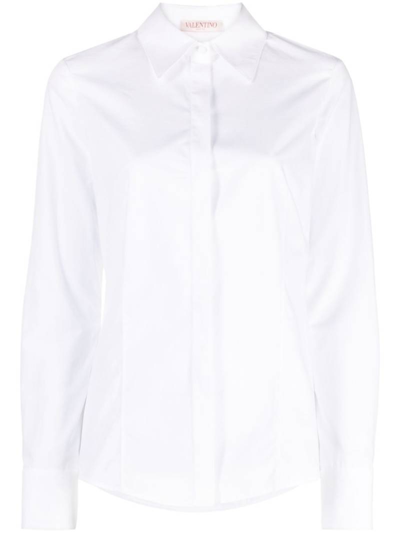 Valentino Garavani pointed-collar long-sleeve shirt - White von Valentino Garavani