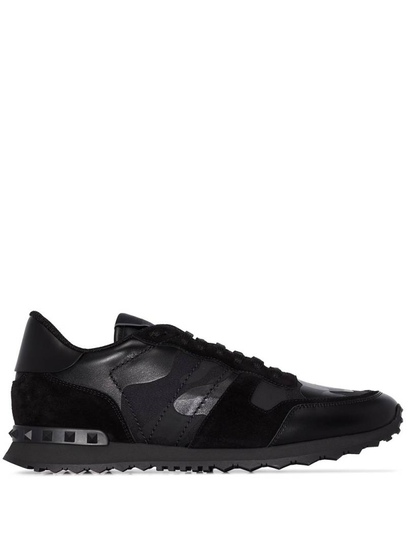 Valentino Garavani Rockrunner camouflage-print sneakers - Black von Valentino Garavani