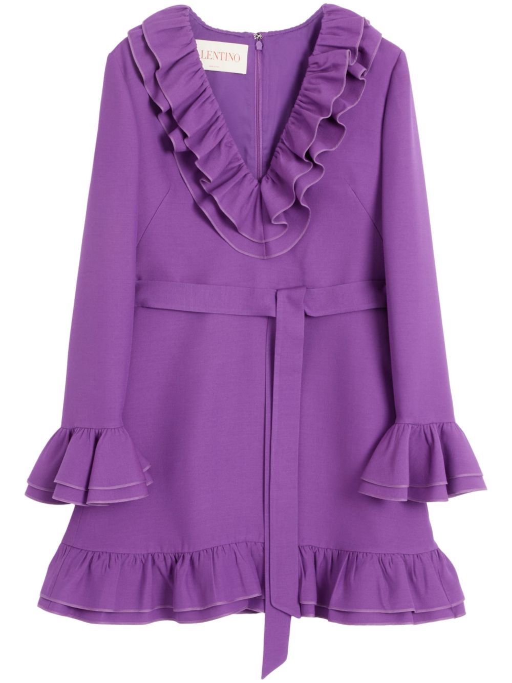 Valentino Garavani crepe couture mini dress - Purple von Valentino Garavani