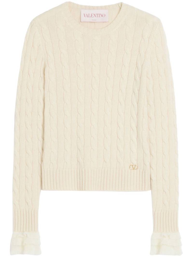 Valentino Garavani cashmere sweater - Neutrals von Valentino Garavani