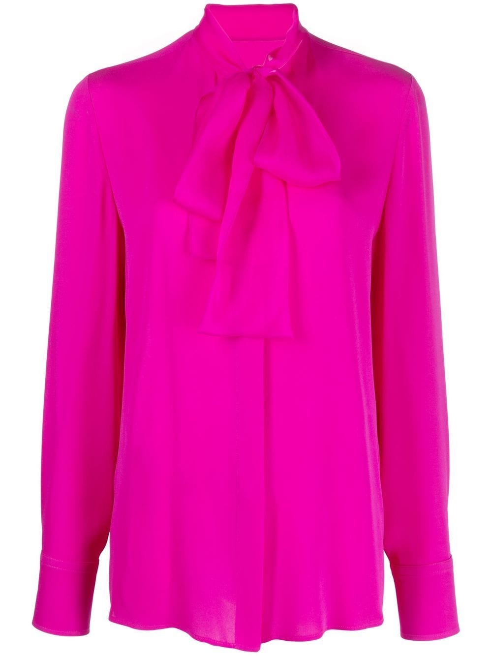 Valentino Garavani scarf-detail silk shirt - Pink von Valentino Garavani