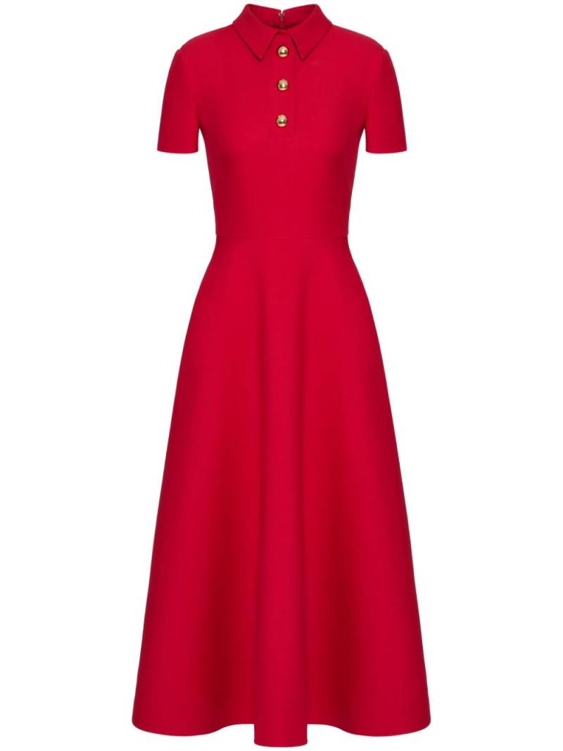 Valentino Garavani short-sleeve polo-collar maxi dress - Red von Valentino Garavani