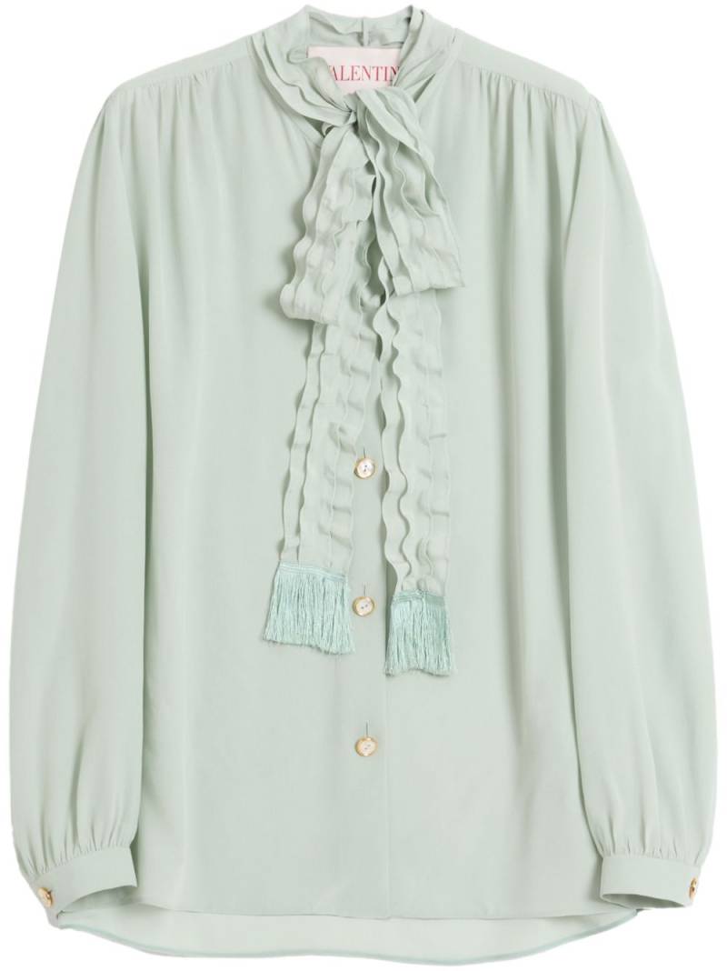 Valentino Garavani crepe de chine shirt - Green von Valentino Garavani