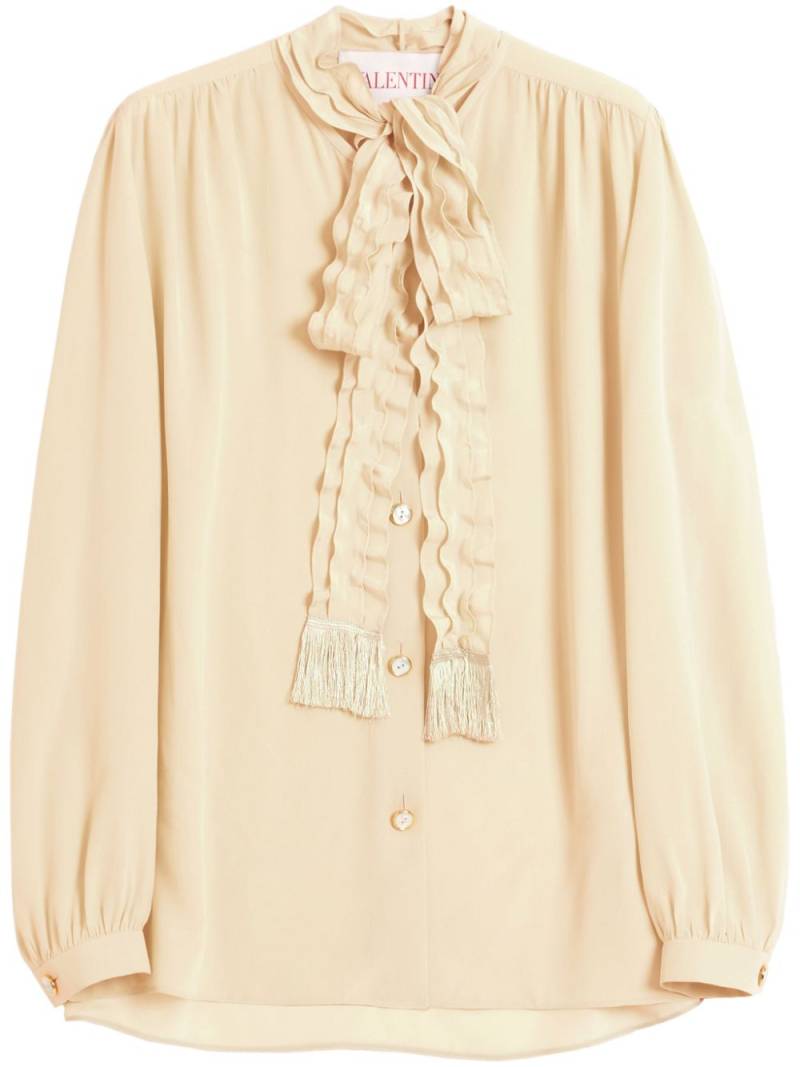 Valentino Garavani crepe de chine shirt - Neutrals von Valentino Garavani