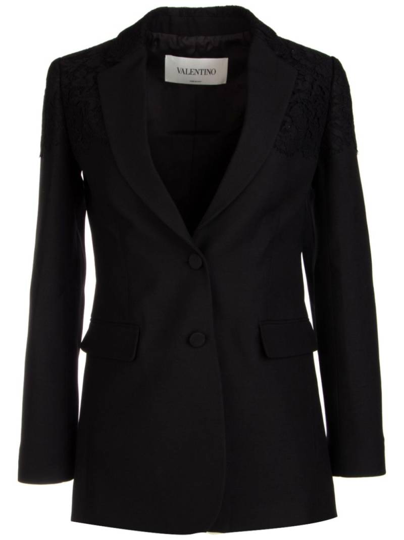 Valentino Garavani single-breasted blazer - Black von Valentino Garavani