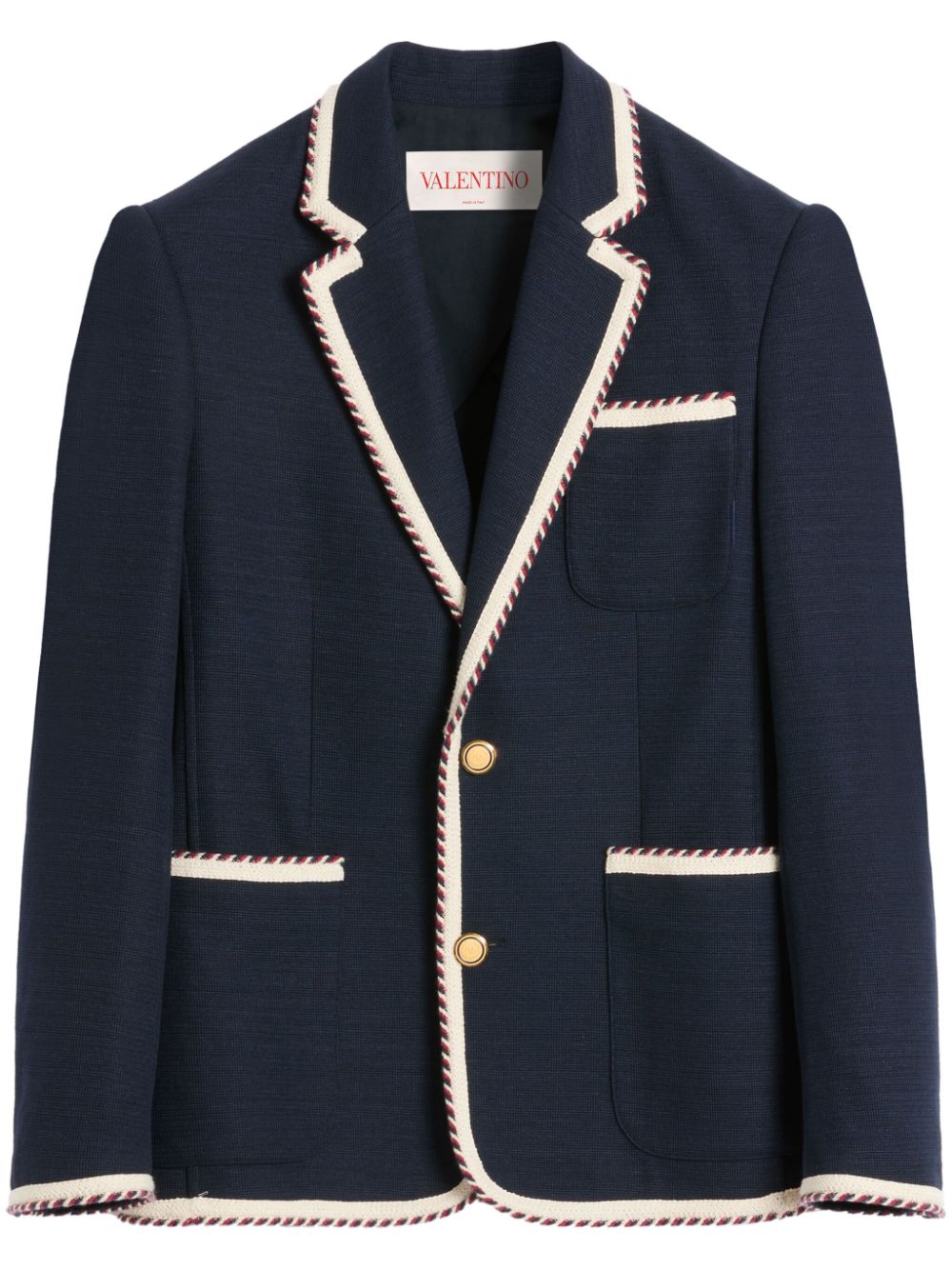 Valentino Garavani single-breasted blazer - Blue von Valentino Garavani