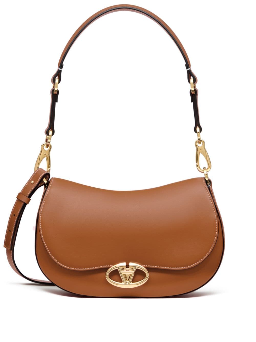 Valentino Garavani small Ohval shoulder bag - Brown von Valentino Garavani