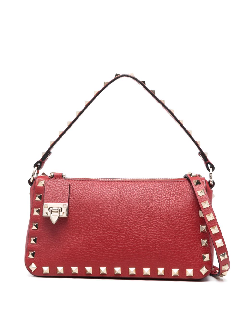 Valentino Garavani small Rockstud shoulder bag - Red von Valentino Garavani