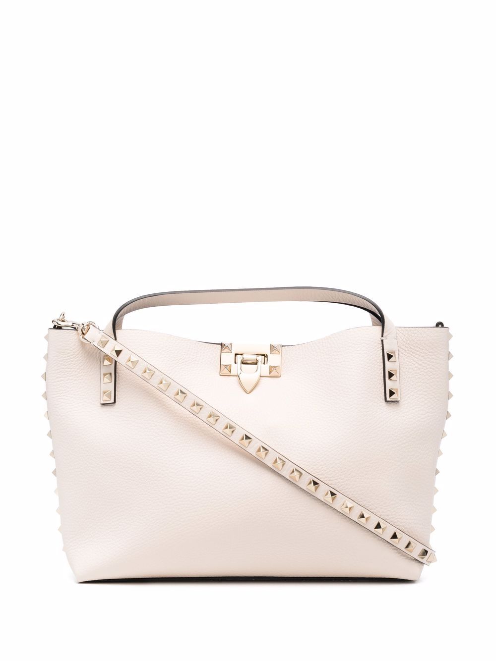 Valentino Garavani small Rockstud tote bag - Neutrals von Valentino Garavani