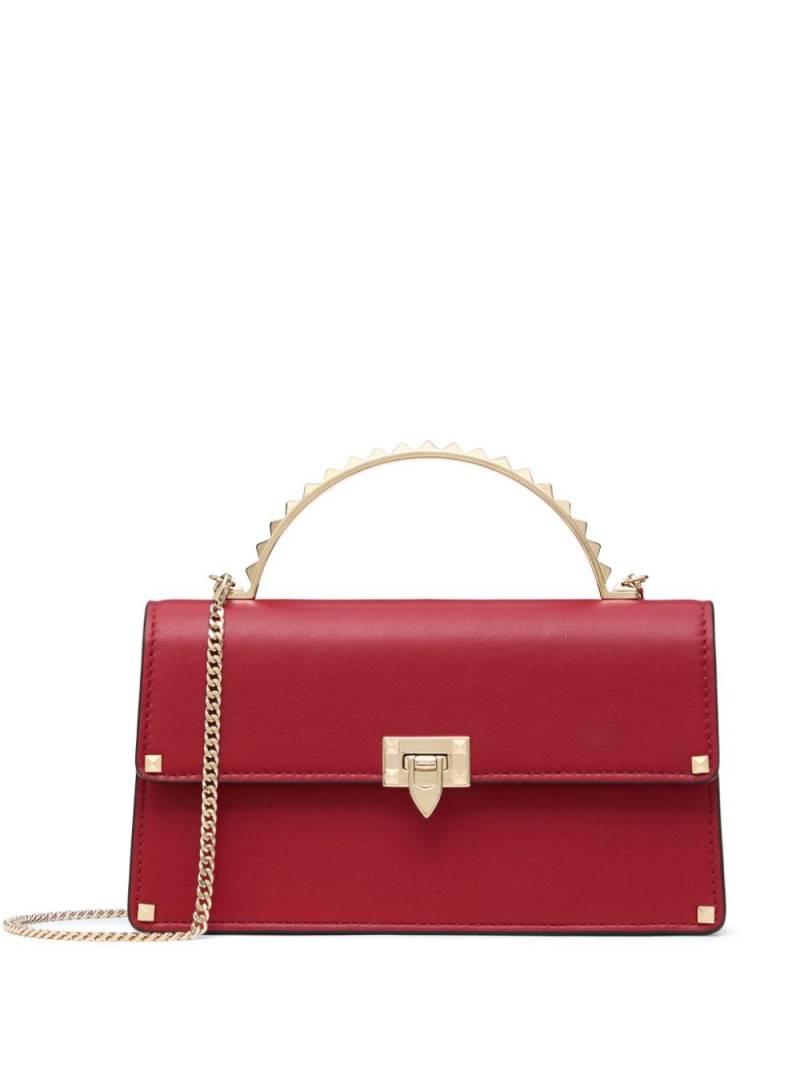 Valentino Garavani studded leather tote bag - Red von Valentino Garavani