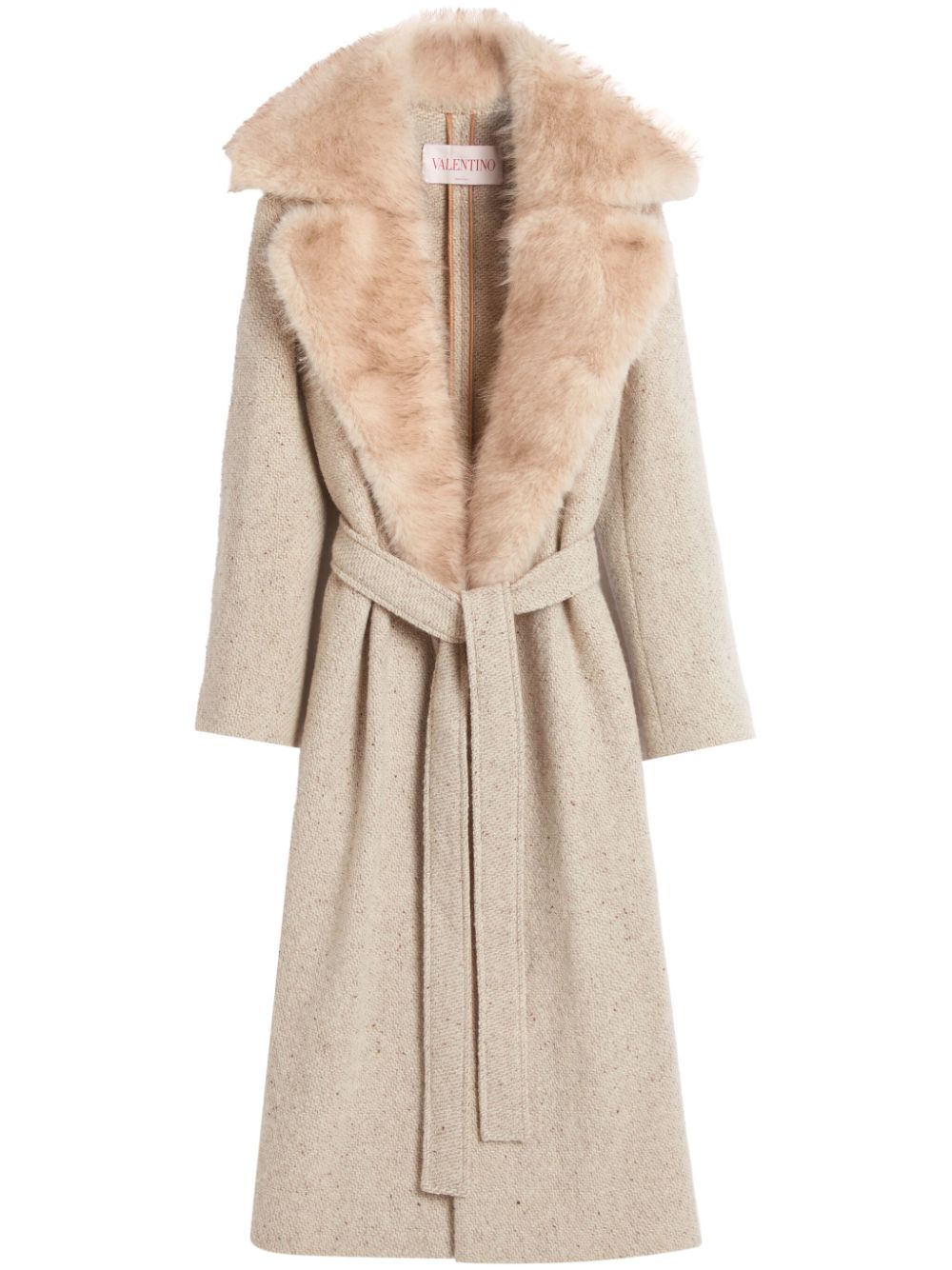 Valentino Garavani virgin wool coat - Neutrals von Valentino Garavani