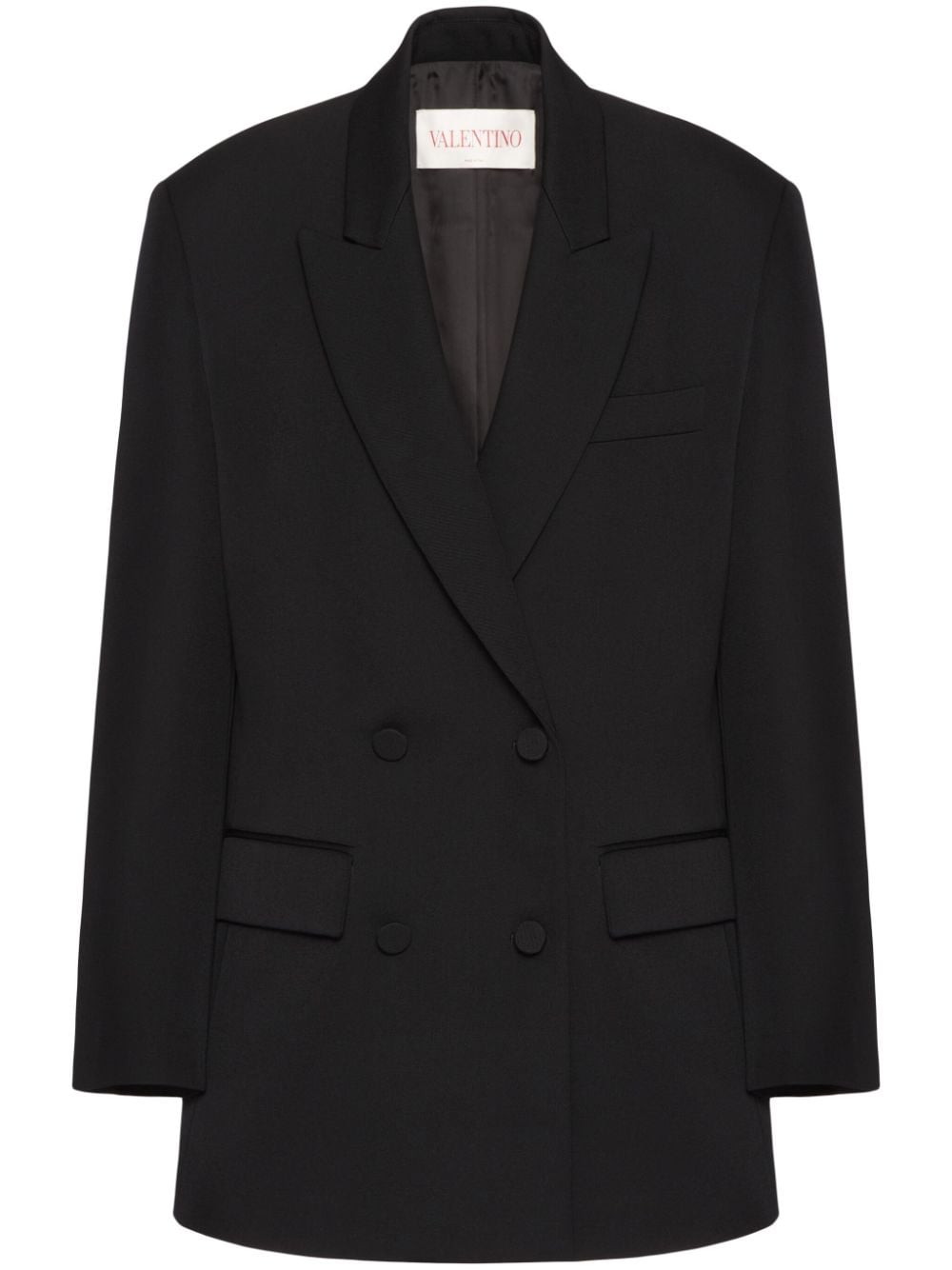 Valentino Garavani virgin-wool double-breasted blazer - Black von Valentino Garavani