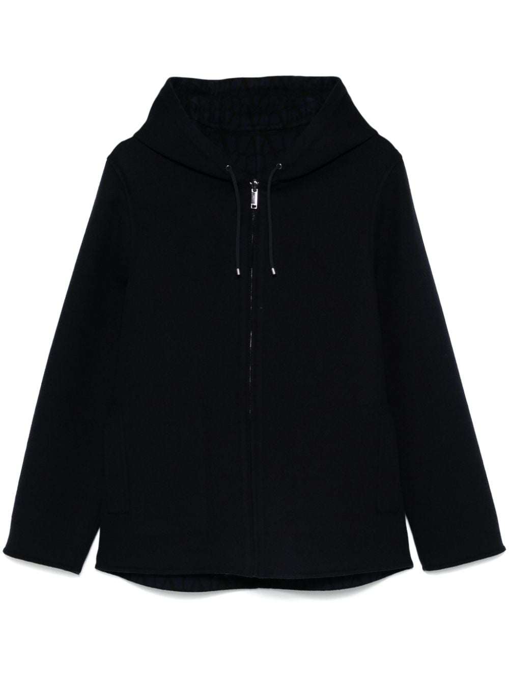 Valentino Garavani zip-up hooded jacket - Blue von Valentino Garavani