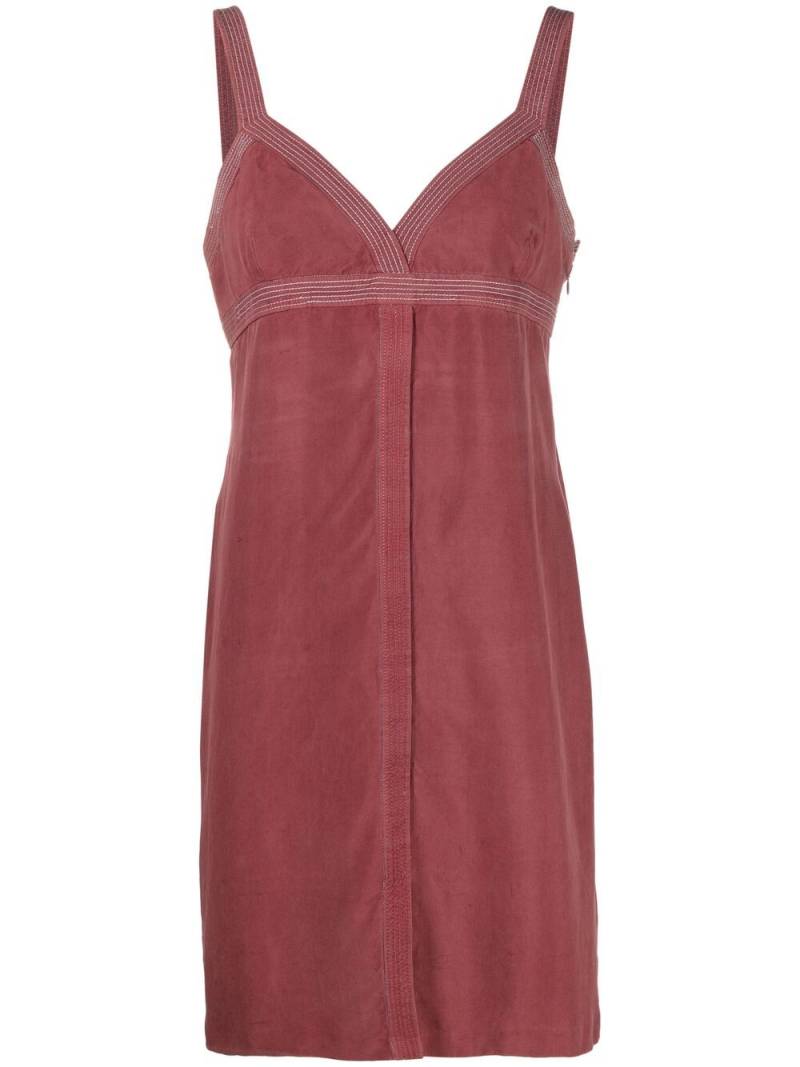 Valentino Garavani Pre-Owned 1980s contrast-stitching shift dress - Red von Valentino Garavani Pre-Owned