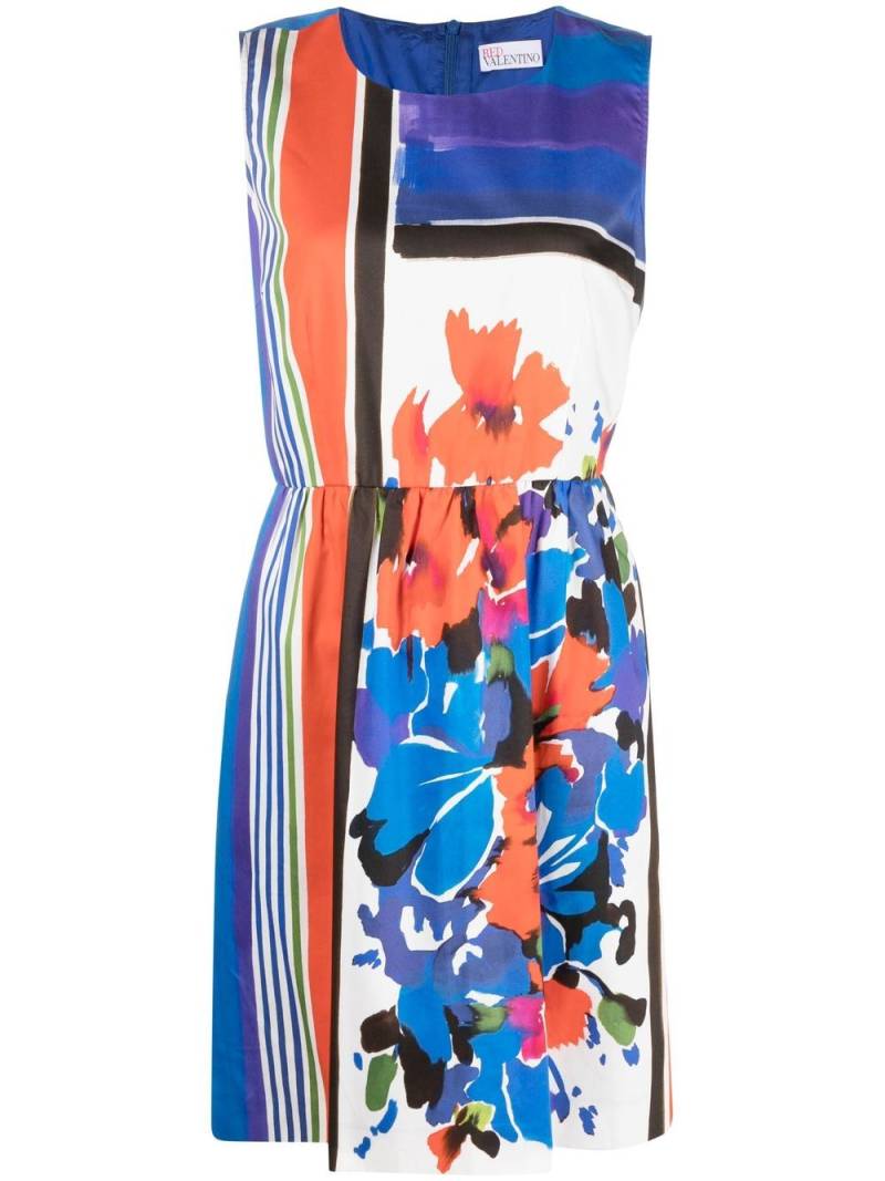 Valentino Garavani Pre-Owned 2000s floral-print sleeveless dress - Blue von Valentino Garavani Pre-Owned