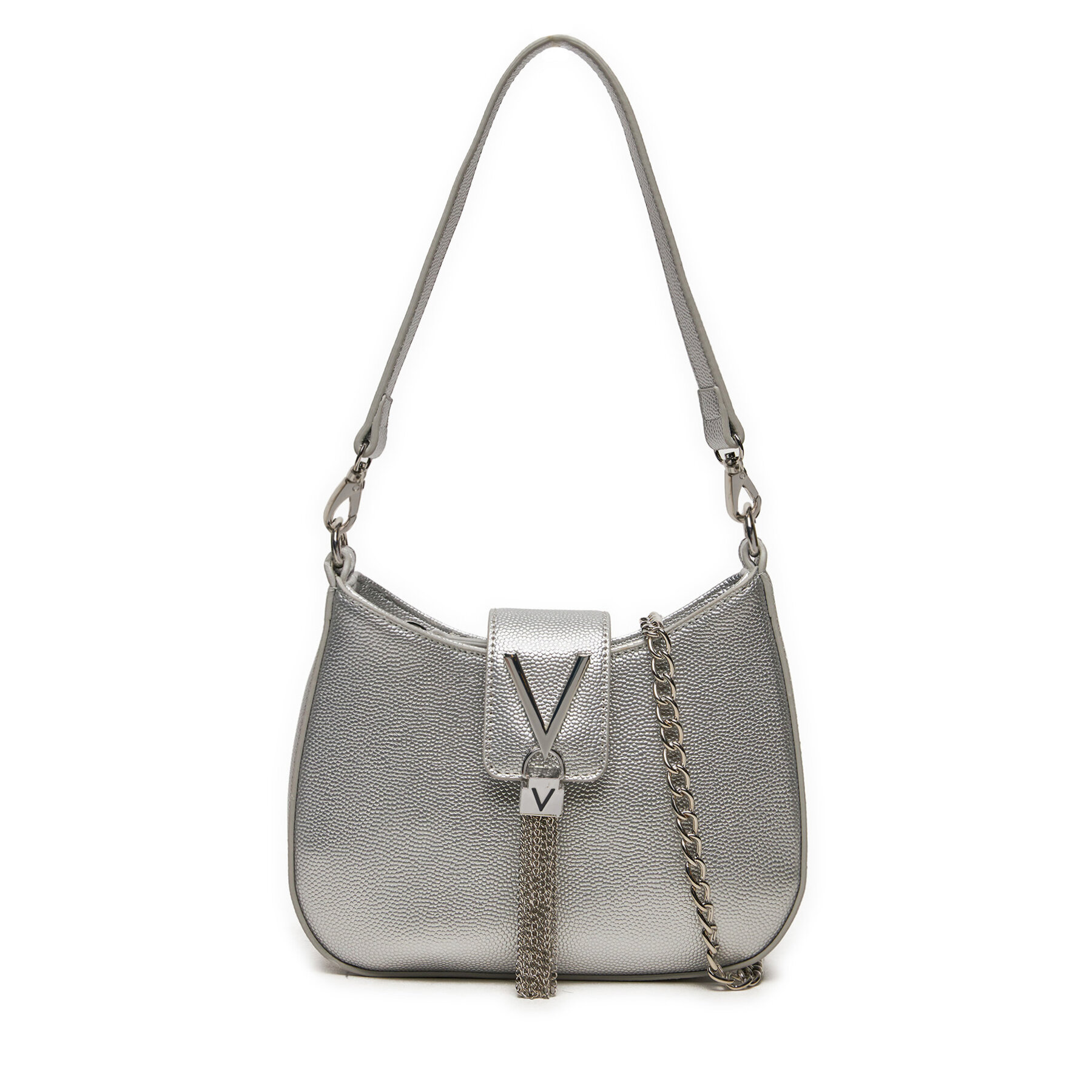 Handtasche Valentino Divina VBS1R417G Silberfarben Handtasche Valentino Divina VBS1R417G Silberfarben von Valentino