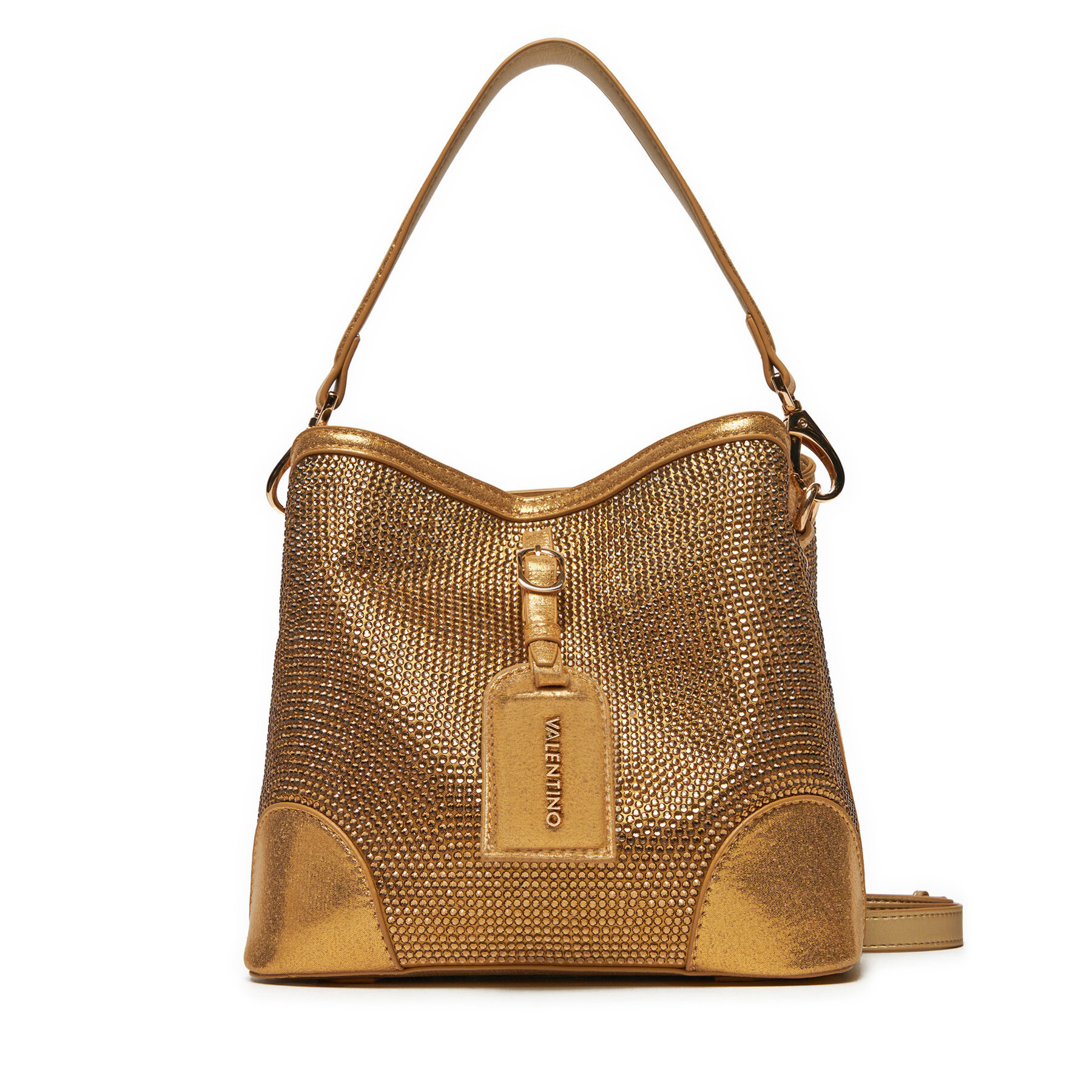 Handtasche Valentino Label VBS8GW34 Goldfarben von Valentino