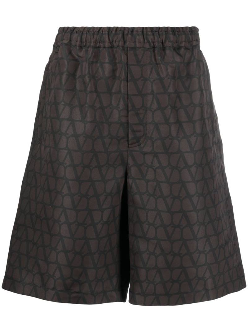 Valentino Garavani Toile Iconographe Bermuda shorts - Brown von Valentino Garavani