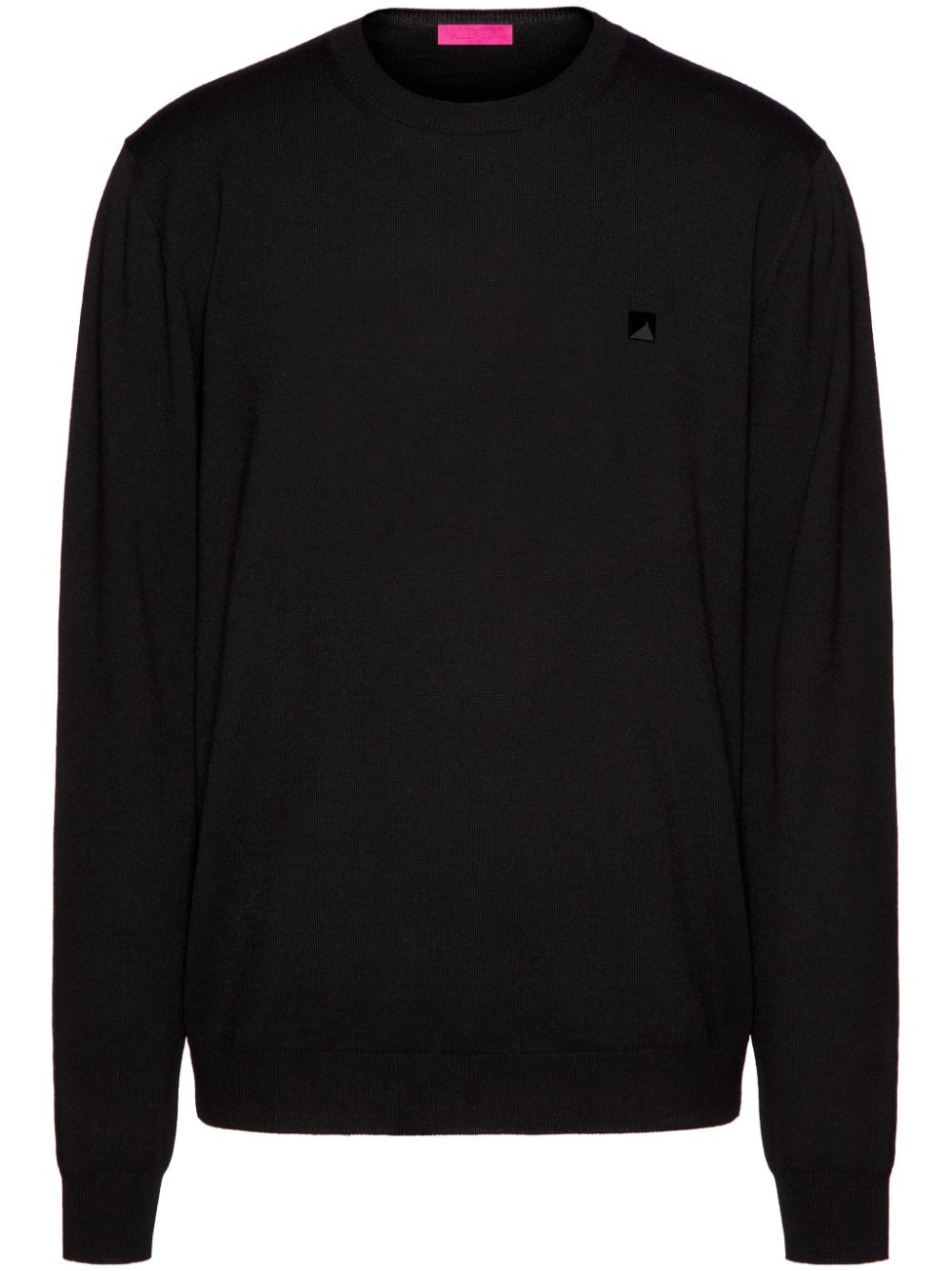 Valentino Garavani Roman Stud virgin wool jumper - Black von Valentino Garavani