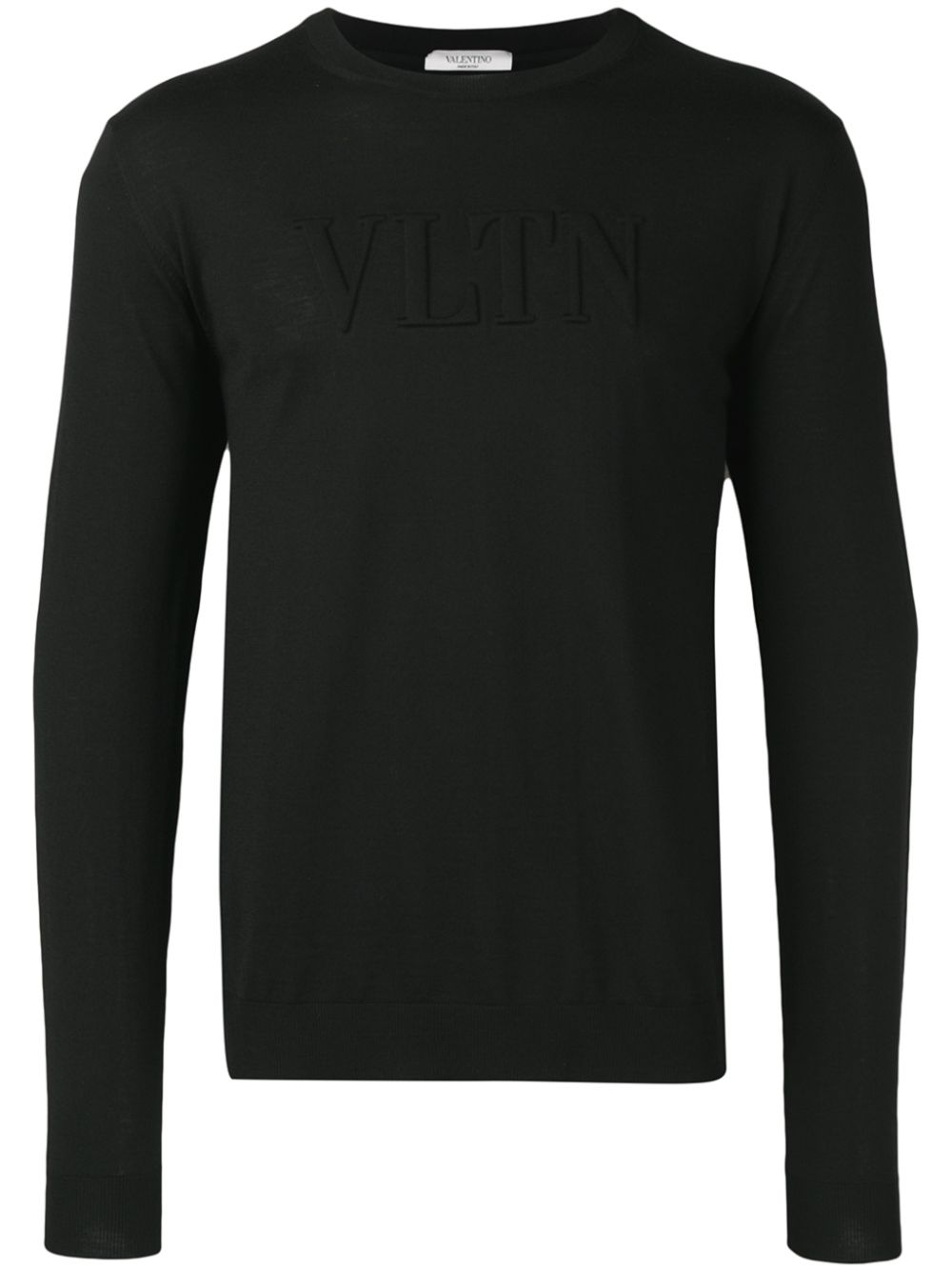 Valentino Garavani logo-embossed wool jumper - Black von Valentino Garavani