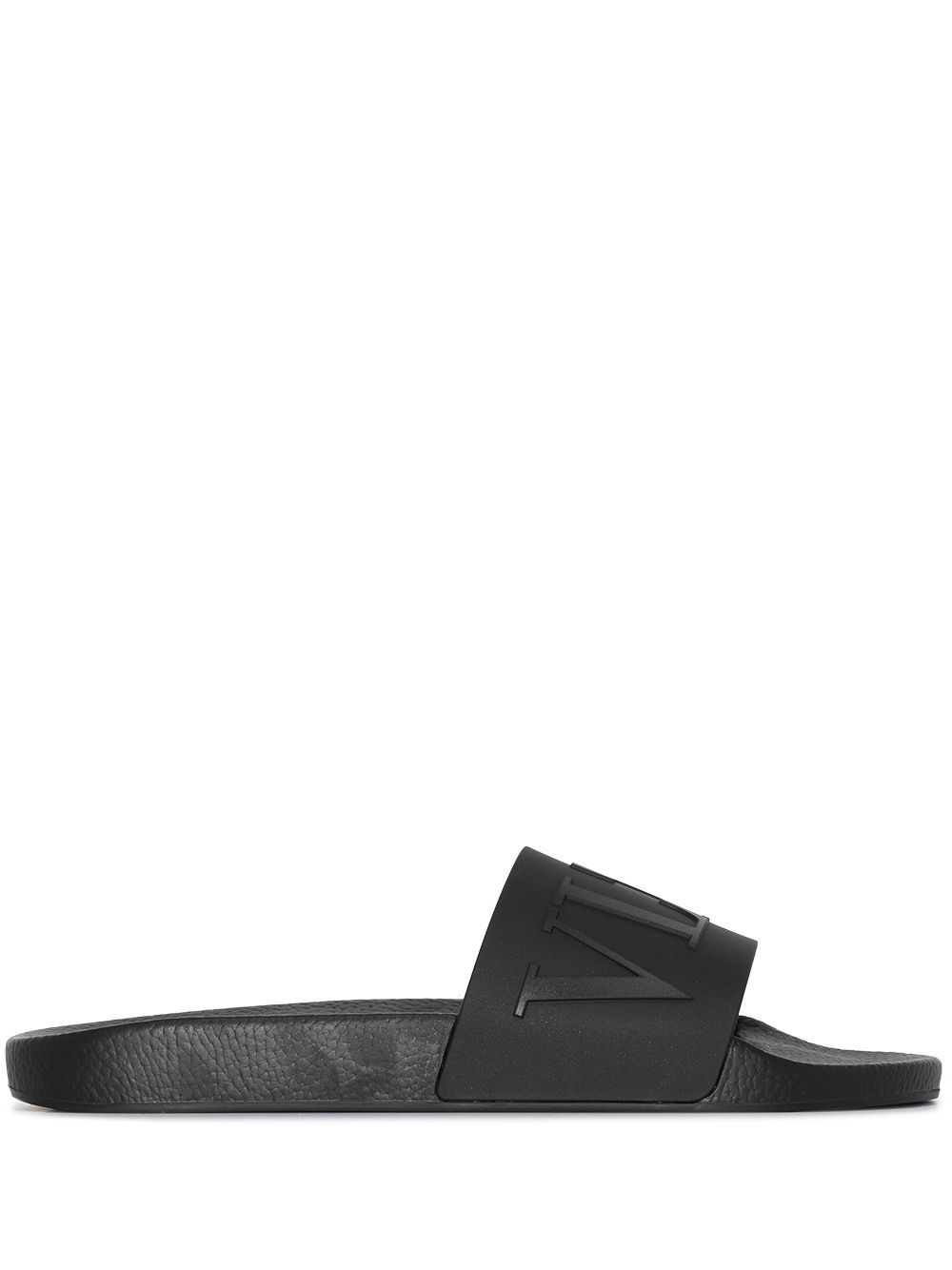 Valentino Garavani VLTN logo slides - Black von Valentino Garavani