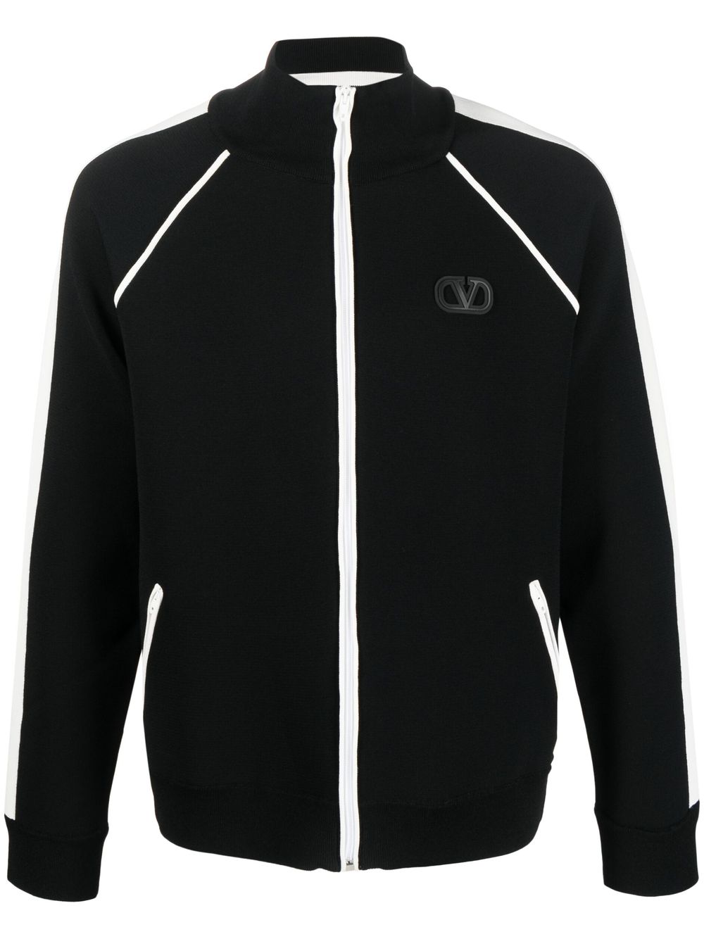 Valentino Garavani VLogo Signature zip-up sweatshirt - Black von Valentino Garavani