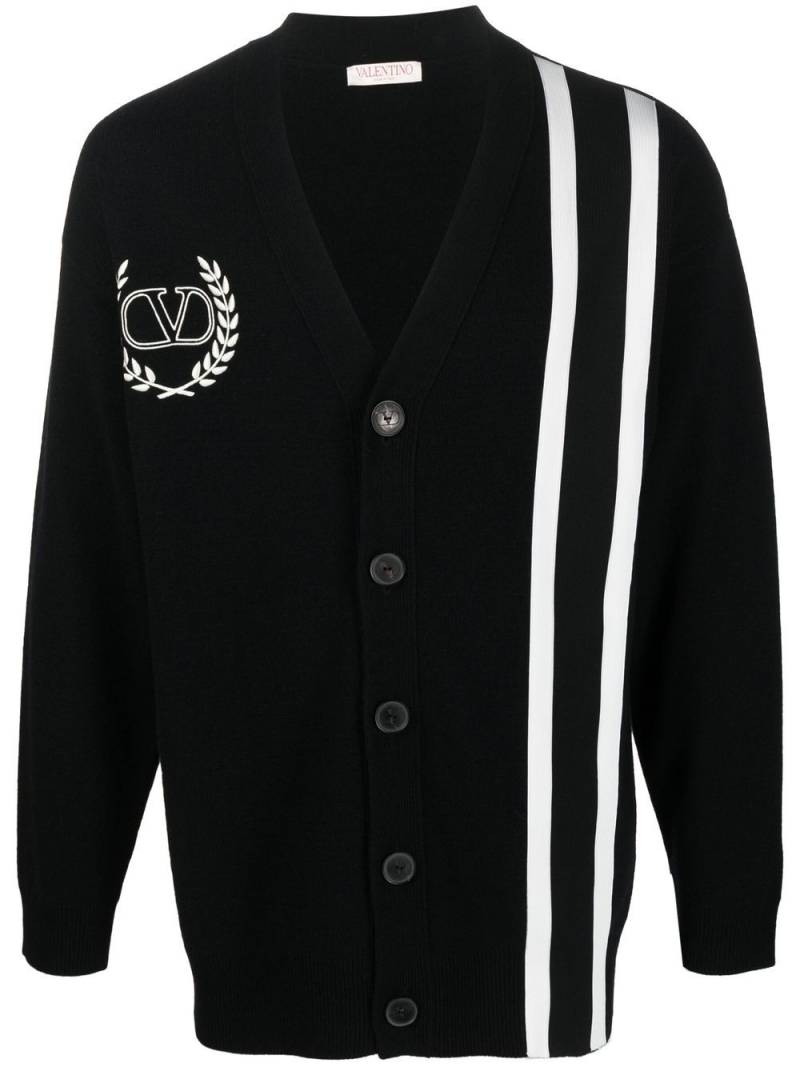 Valentino Garavani VLogo Signature cardigan - Black von Valentino Garavani