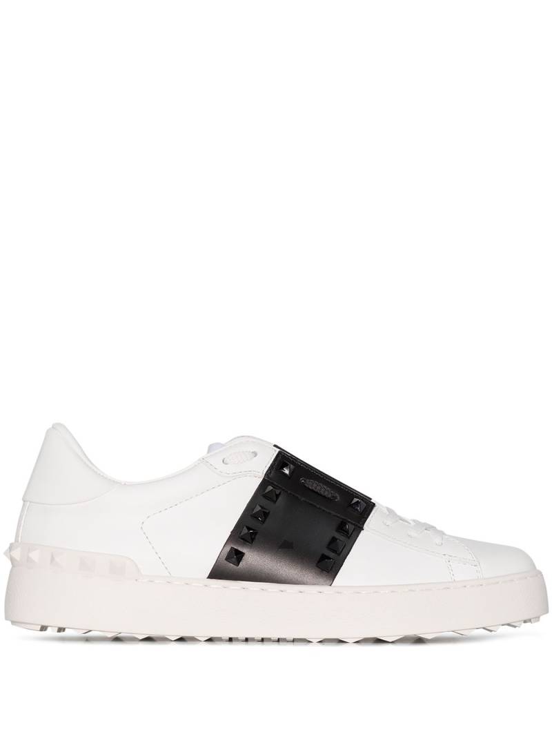 Valentino Garavani Rockstud Untitled leather sneakers - White von Valentino Garavani