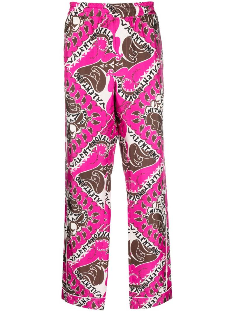 Valentino Garavani abstract-print pajama trousers - Pink von Valentino Garavani