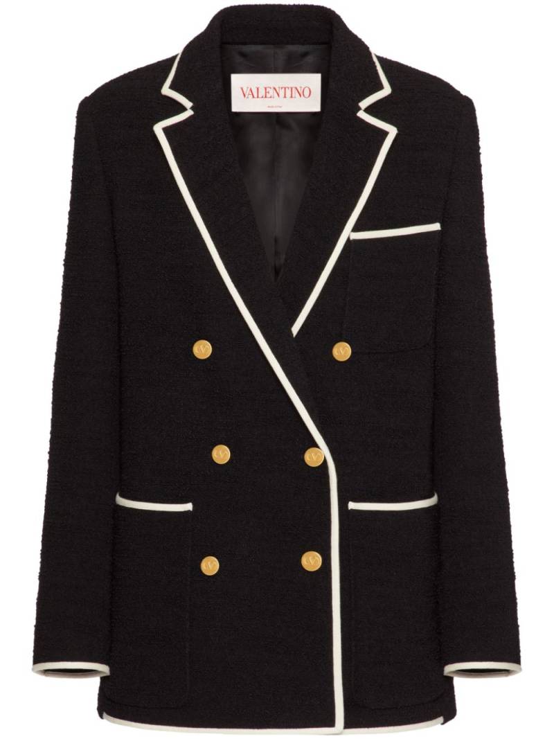 Valentino Garavani Light Wool Tweed blazer - Black von Valentino Garavani