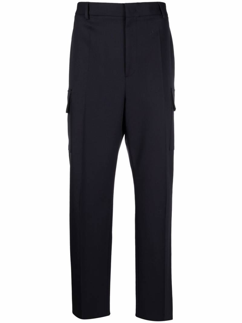 Valentino Garavani multiple-pocket tailored trousers - Blue von Valentino Garavani