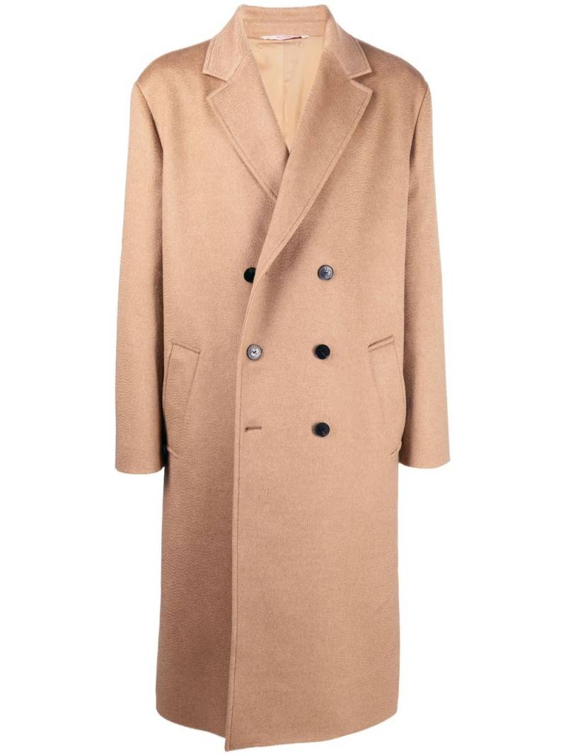 Valentino Garavani notched lapels double-breasted coat - Neutrals von Valentino Garavani