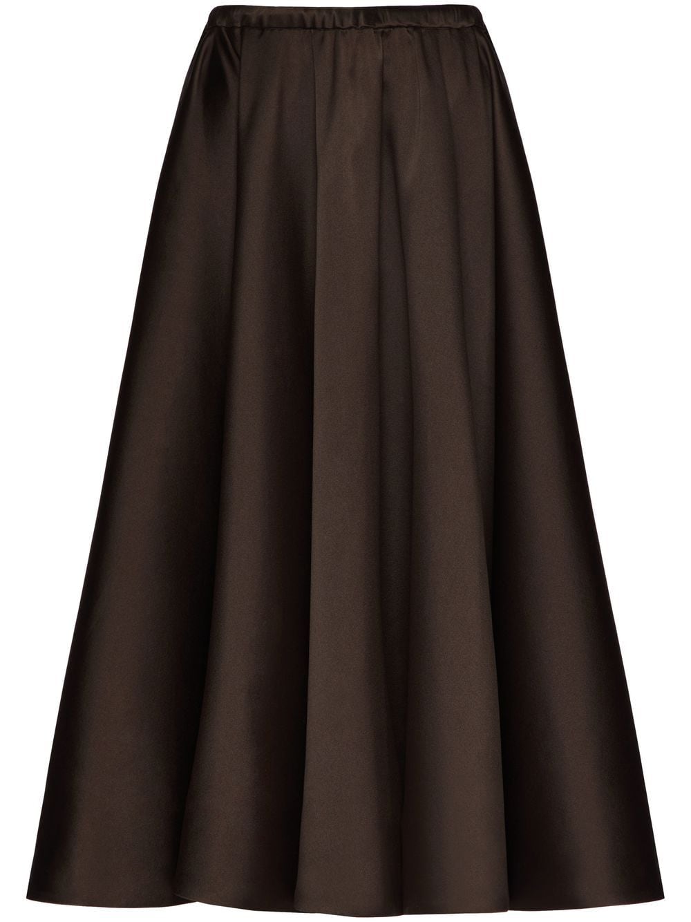 Valentino Garavani pleated midi skirt - Brown von Valentino Garavani