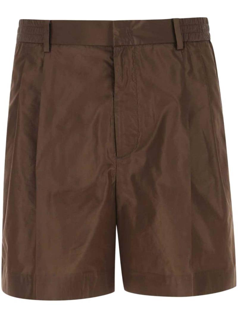 Valentino Garavani pressed-crease tailored shorts - Brown von Valentino Garavani