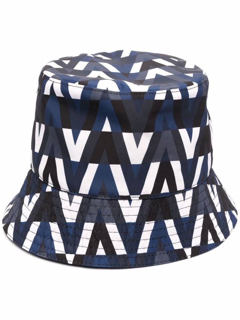 Valentino Garavani reversible Optical Valentino bucket hat - Blue von Valentino Garavani