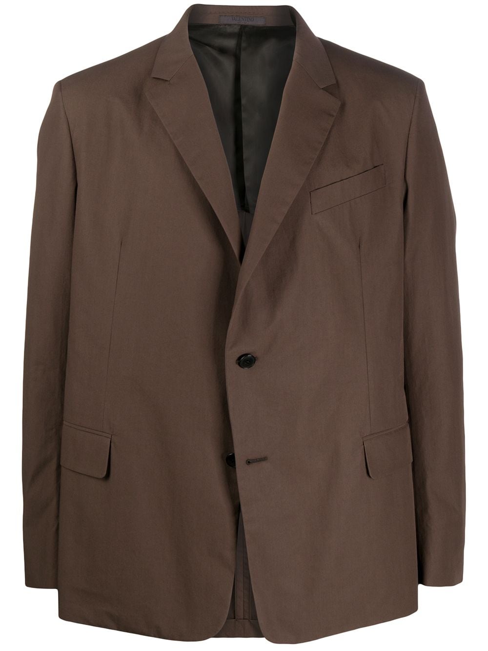 Valentino Garavani single-breasted blazer - Brown von Valentino Garavani