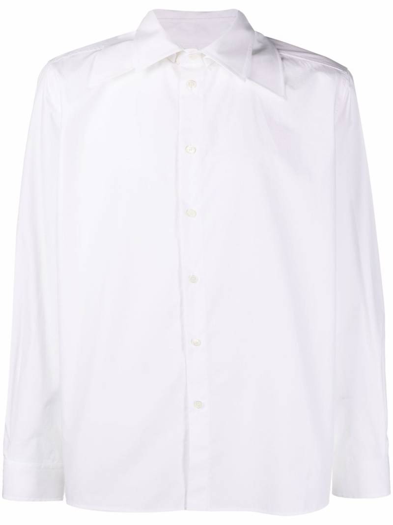 Valentino Garavani spread-collar cotton-poplin shirt - White von Valentino Garavani